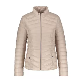 Beige Quilted Jacket