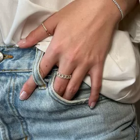 CZ Chain Link Ring