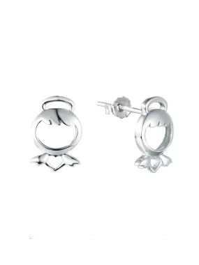 Fish Design Silver Earrings For Women