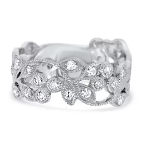 Floral Inspired Diamond Band