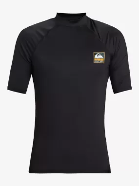 Hawaii Badge UPF50 Short Sleeve Rashguard - Black