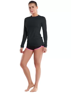 Long Sleeve UPF 50  Rashguard blackgreen_yogastudio