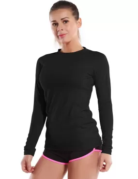 Long Sleeve UPF 50  Rashguard black_yogastudio