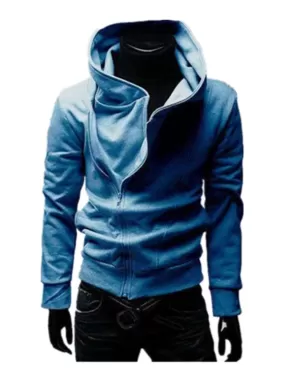 Men's Diagonal Zip Up Front Outwear