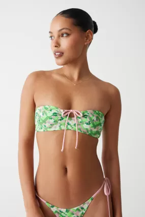 Meredith Plaid Bandeau Bikini Top - Baby Daisy