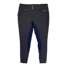 Romfh Champion Full Seat Breech in Grey/Ink Blue - Women's 34R