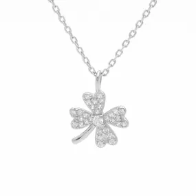 Sterling Silver Four-Leaf Clover Necklace