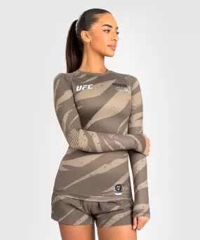 UFC Adrenaline by Venum Fight Week Women’s Performance Long Sleeve Rashguard - Desert Camo